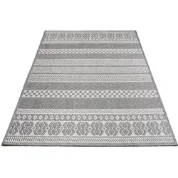Paco Home Outdoorteppich Hellgrau 150x150 cm in silber von Paco Home