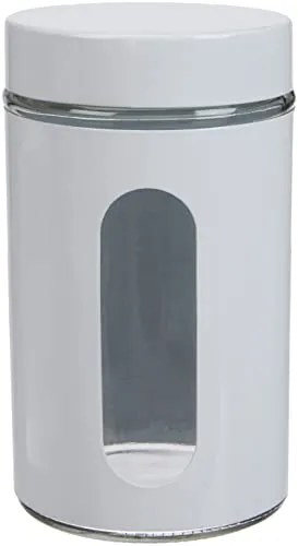 Zeller Vorratsglas, 900 ml, weiß 19791 Vorratsdosen aus Metall