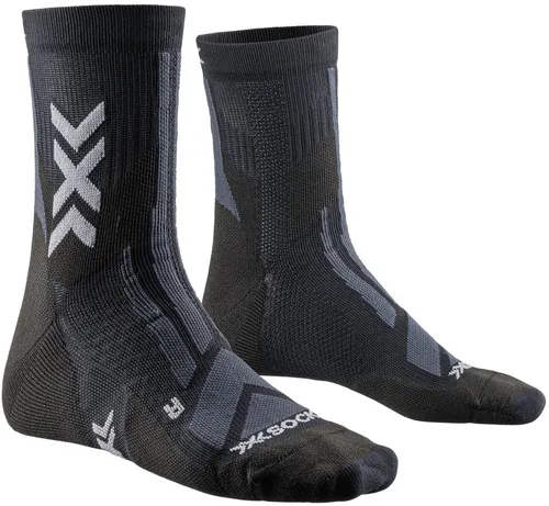 X-Socks Trekkingsocke Hike Discover Ankle schwarz/charcoal Herren - 1 Paar - Sportsocken für aktive Abenteuer, atmungsaktiv mit optimaler Thermoregulierung und Schutz vor Blasen, ideal für alle Sportarten.