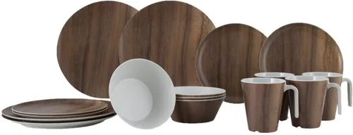 Produktbild GIMEX Melamin Geschirr Set Wood