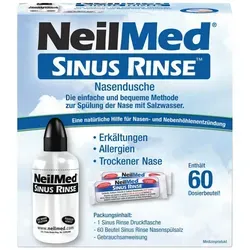 Neilmed® Sinus Rinse Nasendusche + 60 Dosierbeutel Nasenspülsalz