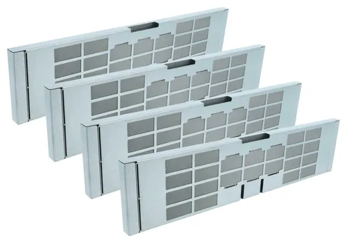 vhbw 4x Longlife-Aktivkohlefilter Ersatz für Miele 4058405366494, DKF 21-R, 10271460 für Dunstabzugshaube, Regenerierbar