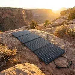 Faltbares Solarpanel 40W - Tragbares Solarladegerät für Camping und Outdoor - Maximale Flexibilität für Ihre Stromversorgung: Das 40W faltbare Solarpanel ist ideal für Reisen und Outdoor-Aktivitäten. Es bietet zuverlässige Energieerzeugung und ist einfach zu transportieren, perfekt für jedes Abenteuer.
