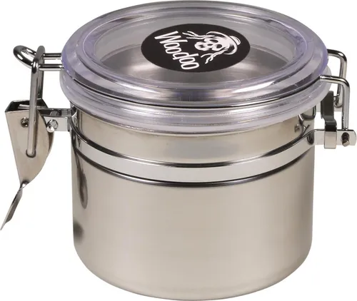 Woodoo Vorratsdose Edelstahl, transp.Deckel, luftdicht sc