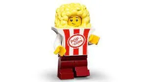 FCP Lego 71034 Minifigures Serie 23, Beutelset in limitierter Auflage 2022, Kollektion mit 1 von 12 Wählen Sie Ihren Charakter (Pop Corn-Kostüm)