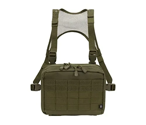 Brandit US Cooper Chest Pack Operator Tasche - Oliv, robuster 600DEN Polyester, ideal für Sport und Outdoor-Aktivitäten mit umfangreicher Ausstattung