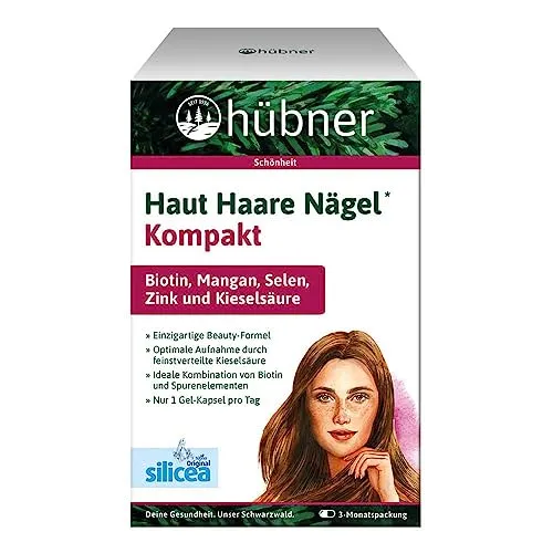 Huebner Haut Haare Nägel Kompakt, 90 Gel-Kapseln von hübner