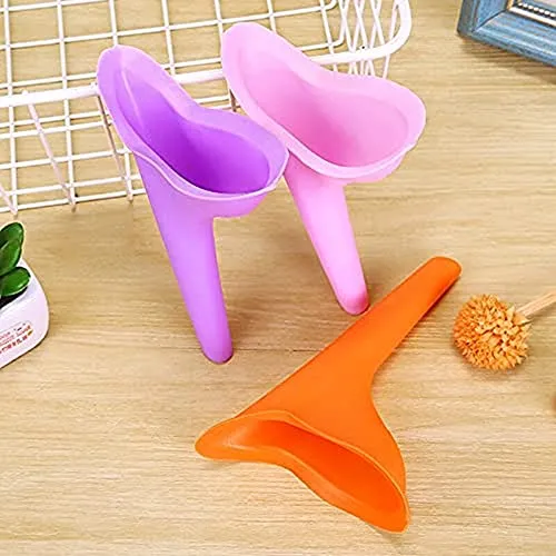 Frauenurinal 3er Set – Tragbare Silikon Pinkelhilfe für Unterwegs