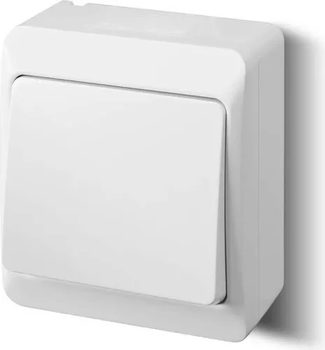 Aufputz-Treppenschalter, hermetisch IP44, weiß, HERMES 0331-02 ELEKTRO-PLAST