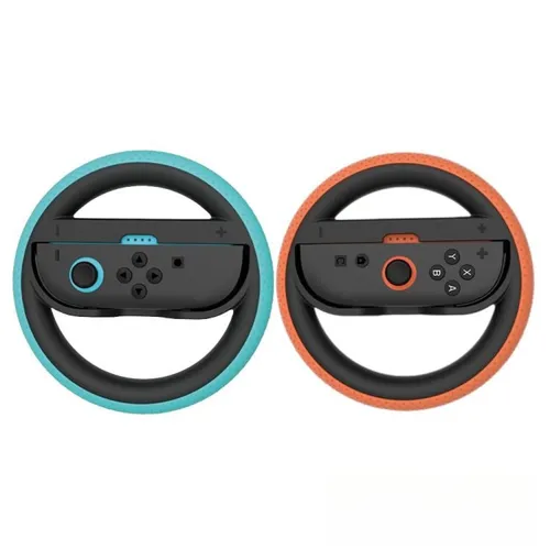 Für Nintendo Switch 2 Left Right Handle Racing Wheel Anti-Slip Grip Set Rot Blau