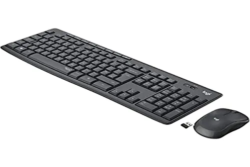 Logitech MK295 Kabelloses Tastatur-Maus-Set - Maus-Tastatur-Set mit SilentTouch-Technologie für 90 % weniger Störgeräusche, ideal für konzentriertes Arbeiten. Plug-and-Play, kabellose Verbindung und robuste Bauweise sorgen für hohen Komfort.