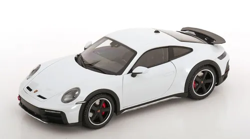 Minichamps PORSCHE 911 DAKAR 2022 - GREY METALLIC - Modellbau im Maßstab 1:18, detailgetreue Nachbildung des ikonischen Sportwagens für Sammler und Autoenthusiasten.