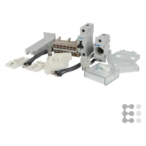 Eaton TSG-Bestückungspaket Nr.07 ZSD-BPKT/T/07 - Sonstiges Elektromaterial, ideal für die Installation mit erforderlichen Plombierabdeckungen für Sammelschiene und Hutschiene, in grauem Kunststoff gefertigt.