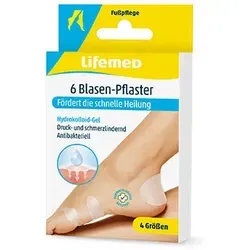 Lifemed Blasen-Pflaster transparent 4 Größen 1 Pack à 6 Stk.