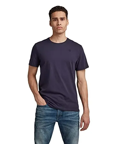 G-STAR RAW Herren Base-S T-Shirt - Stylisches T-Shirt mit rundem Ausschnitt und kurzen Ärmeln. Das gerade geschnittene Design sorgt für hohen Tragekomfort. Das G-Star RAW Logo auf der Brust setzt einen modischen Akzent.
