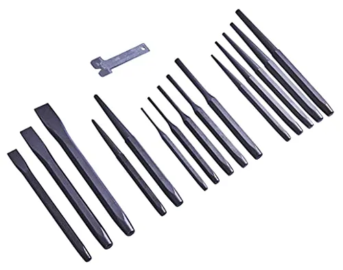 Am-Tech Meißel und Durchtreiber Set für Mechaniker (16 Teile)