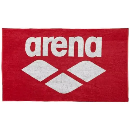 arena Handtuch Baumwoll Handtuch Pool Soft, Redwhite, 150x90cm - Fitness - Großes, weiches Frottee-Handtuch aus 100% Baumwolle, ideal für den Pool mit einer hochwertigen Grammatur von 400g/m².