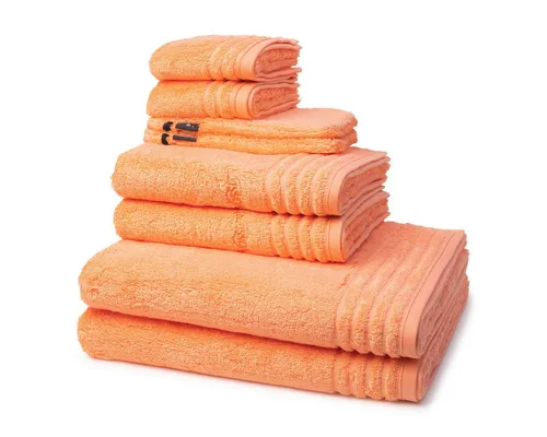 Vossen Handtuch Set Vienna Style Supersoft, 8-teilig in orange von Vossen