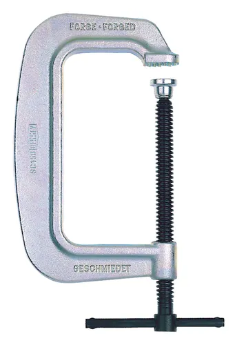 Bessey Stahl-Schraubzwinge Größe 2 100 mm - SC100 - Robuste Schraubzwinge für präzises Spannen, ideal für Werkstätten und Heimwerkerprojekte.