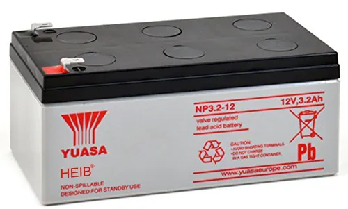 Yuasa 12V 3,2Ah Blei-Vlies Akku AGM NP3.2-12 / NP3,2-12 von Yuasa