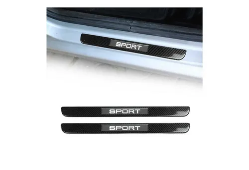 OMAC Zierleisten-Aufkleber Carbon 2tlg mit LED-Beleuchtung - Hochwertige Carbon Zierleisten für Ihr Fahrzeug, bieten Schutz vor Kratzern und verleihen einen sportlichen Look. Einfache Installation und Reinigung, ideal für alle Wetterbedingungen.