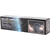 Lex 20er LED Lichterkette Grünes Kabel Innen Partylichterkette Beleuchtung Warmweiß