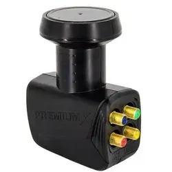 PremiumX Quad LNB PXQS-SE Black Edition SAT DVB-S2 HDTV 4K für 4 Teilnehmer