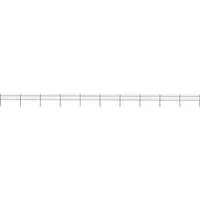 vidaXL Gartenzaun mit Speerspitzen Stahl 17 x 0,6 m Schwarz - Metallzaun mit dekorativen Speerspitzen, stabil und langlebig, ideal für sichere Abgrenzungen von Garten oder Grundstück.