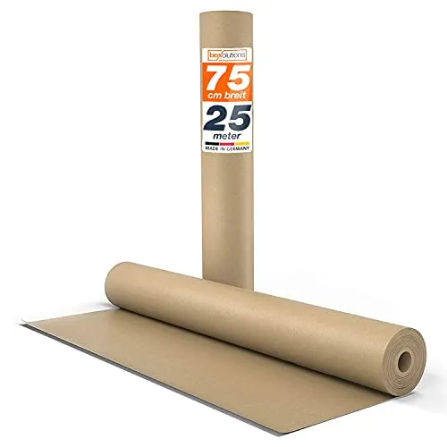 Rollen Kraftpapier braunes Papier 0,75m x 25m