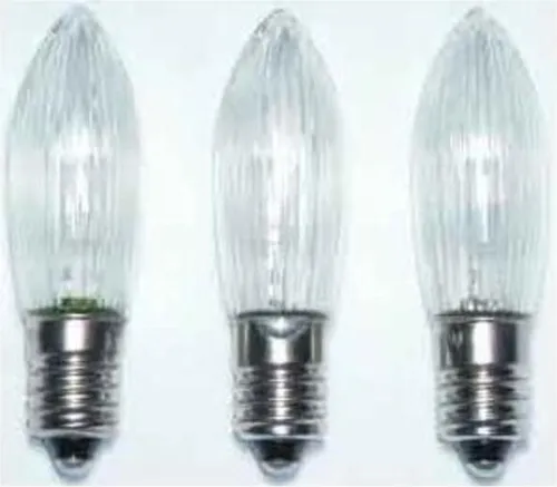 Hellum Ersatz-Riffelkerze-LED klar 12V 3Stk; 912333 von Hellum