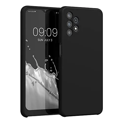 kwmobile Handyhülle für Samsung Galaxy A32 5G Hülle - Case Silikon - Kabelloses Laden - Schutzhülle Cover in Schwarz