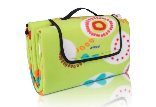 TRESKO Picknickdecke XXL - Wasserdichte Campingdecke mit Blumenmuster - Picknickdecken - Ideal für Outdoor-Aktivitäten, wärmeisoliert und weich, bietet Komfort und Stil auf 200 x 200 cm.