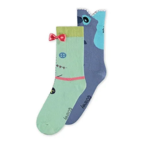 Lilo & Stitch - Unisex Novelty Socks (2Pack) - Kleidung: Lustige Socken im 2er-Pack mit Lilo & Stitch Motiven, perfekt für Fans und als Geschenkidee.