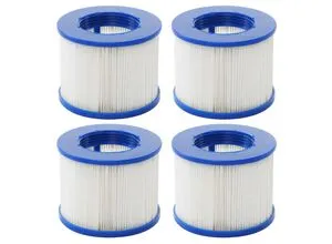 Wasserfilter für Whirlpool MCW-E32 - 4 Stück Ersatzfilter - Sonstiges Poolzubehör, perfekt passend für Modelle E32 und leicht auszutauschen für optimalen Whirlpool-Spaß.