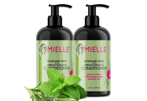 Mielle Organics Haarspülung Conditioner Rosmarin für Haarwachstum - Revitalisierende Spülung für alle Haartypen, stärkt Haarfollikel und fördert das Haarwachstum, ideal gegen Trockenheit und Spliss.