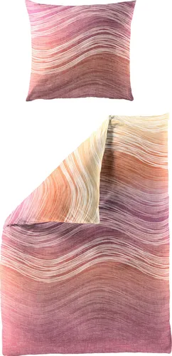 BIERBAUM Bettwäsche 4061, Mako-Satin, 2-teilig in orange von Bierbaum