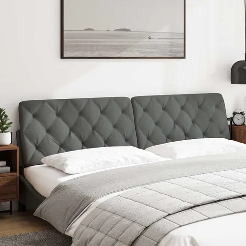 vidaXL Kopfteil-Kissen Dunkelgrau 200 cm Stoff von vidaXL