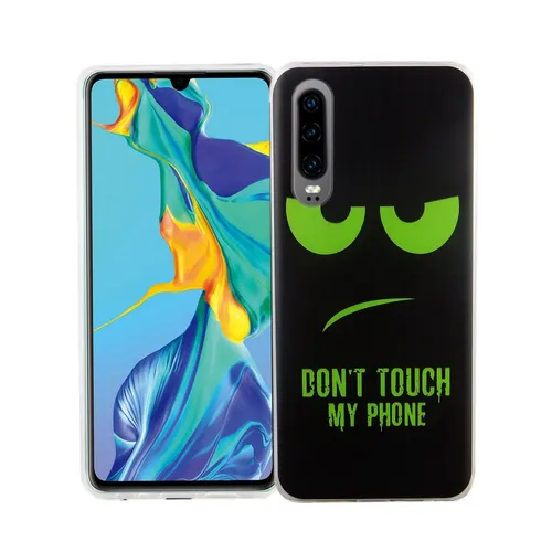 Huawei P30 Hülle Case Handy Cover Schutz Tasche Schutzhülle Bumper Etuis Schwarz