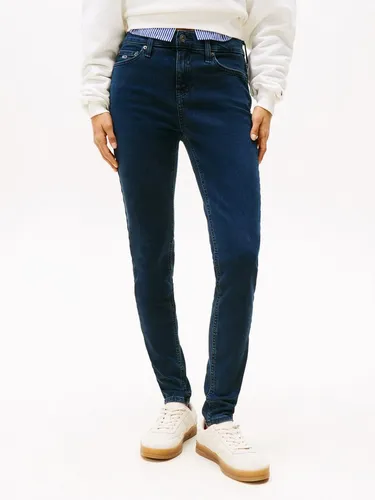 Tommy Jeans Skinny-fit-Jeans NORA MR SKNY AH1280 mit Logo-Badge - Stylische Skinny-fit-Jeans für Damen, aus elastischem Denim mit Logo-Badge, ideal für lässige Outfits und komfortabel im Alltag.