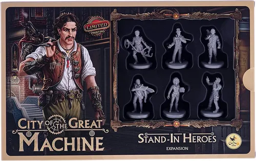 City of The Great Machine. Stand-in Heroes Board Game Expansion  1-4 Players   A