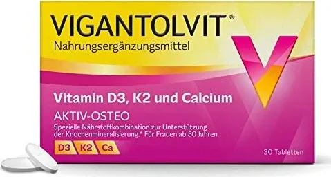 WICK Pharma VIGANTOLVIT Vitamin D3 K2 Calcium Filmtabletten 30 St