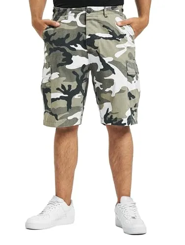 Brandit BDU Ripstop Shorts in Urban, Größe L - Herren-Shorts aus leichtem Ripstop Baumwollstoff, pflegeleicht und robust. Bequemer Schnitt mit verstellbarem Bund und zahlreichen Taschen - perfekt für Freizeit oder Arbeit.
