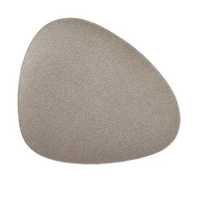 Zeller Glasuntersetzer-Set, 6-teilig, Kunstleder, taupe