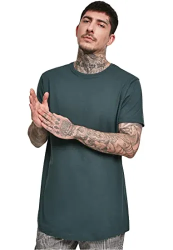 Urban Classics Herren Shaped Long Tee T-Shirt, Grün (bottlegreen), 2XL