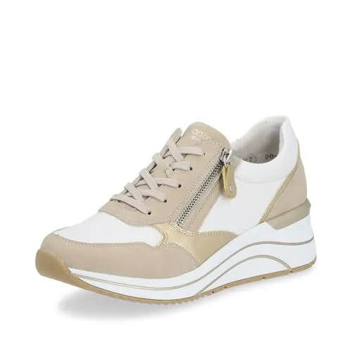 Remonte Damen Low-Top Sneaker D0T01 - Damen-Sneaker mit extra weicher, schockabsorbierender Innensohle und optimaler Passform für breite Füße – ideal für sportliche Freizeitaktivitäten.