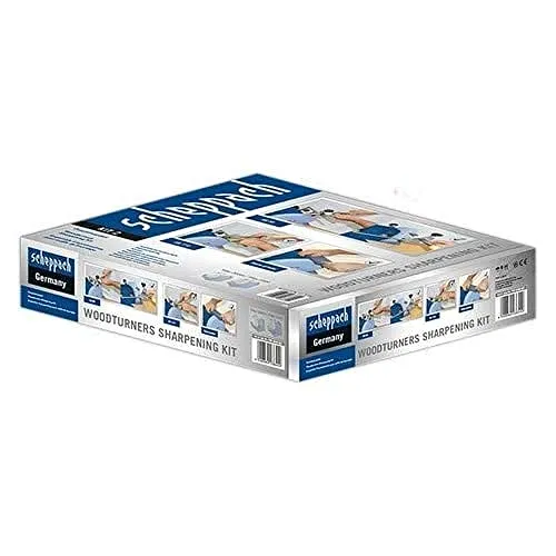 Scheppach Drechsler-Set 55/110 - Präzises Schleifen - Schleifmaschine für perfekte Oberflächenbearbeitung. Die Vorrichtung 55 ermöglicht das Schleifen von abgewinkelten Kanten und Rohren, ideal für Hobby und Profi.