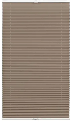 GARDINIA Plissee Concept Tageslicht - Blickdicht, Taupe, Kürzbar - Plissees in taupe, blickdicht und ideal für optimalen Sicht- und Blendschutz. Einfache Montage verspannt oder verschraubt, Breite kürzbar für individuelle Anpassung.