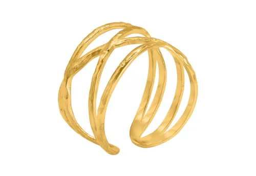 Heideman Fingerring Pullu goldfarben (Ring, 1-tlg., inkl. Geschenkverpackung), One Size Ring Frauen