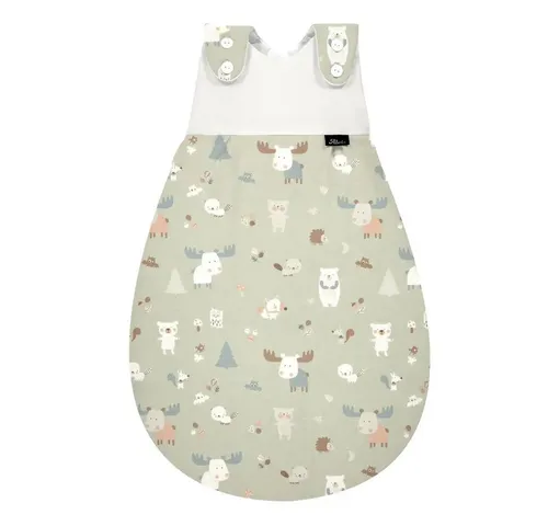 ALVI Baby-Mäxchen Außensack Jersey Baby Forest Größe 74/80 - Schlafsäcke, aus 100% Baumwolle für optimalen Komfort und Sicherheit, perfekt für einen erholsamen Schlaf Ihres Babys.
