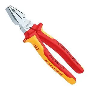 Knipex 02 06 200 VDE Kraft-Kombizange 200 mm - Zangen mit 35 % Kraftersparnis, optimierter Übersetzung und Schneiden für dicke Kabel – ideal für anspruchsvolle Einsätze.